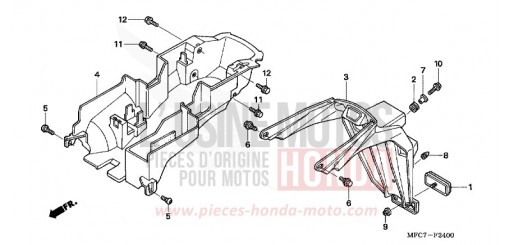 GARDE-BOUE ARRIERE FMX6505 de 2005